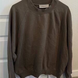 Fear of God Essentials Crewneck Sweater in Brown